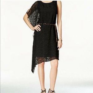 NWOT thalia sodi asymmetrical dress leopard spots